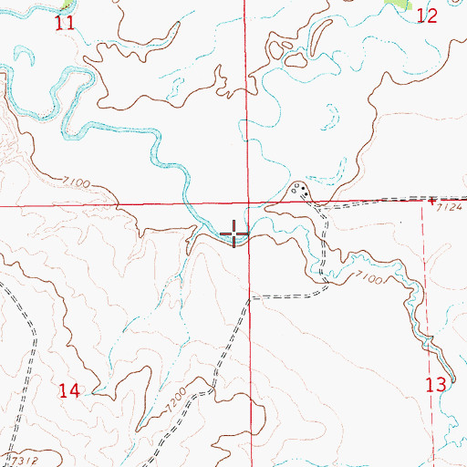 Topographic Map of Muddy Creek, WY