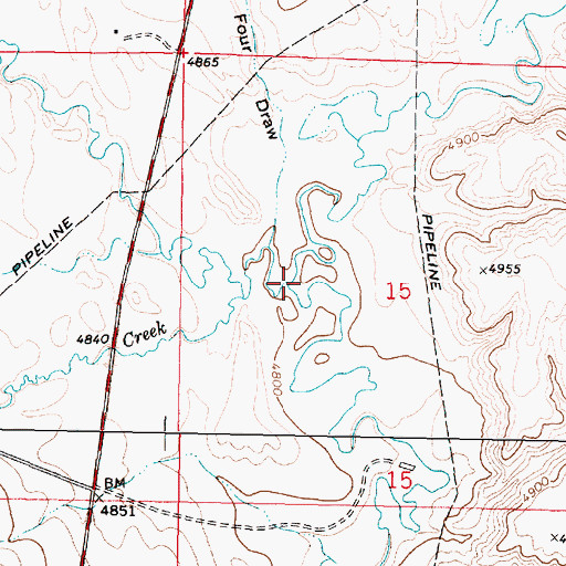 Topographic Map of Muddy Creek, WY