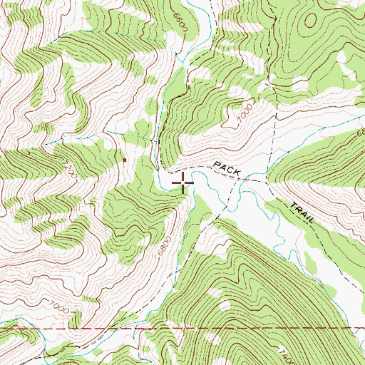 Topographic Map of Mumford Creek, WY