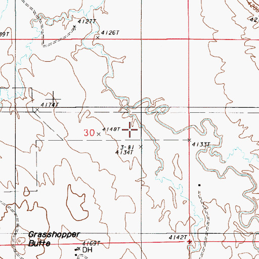 Topographic Map of Nefsy Draw, WY