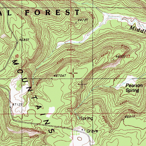 Topographic Map of Nilson Trail, WY
