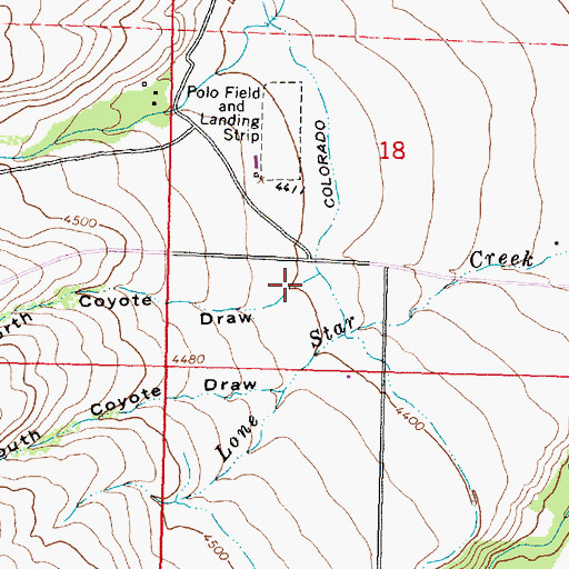 Topographic Map of North Coyote Draw, WY