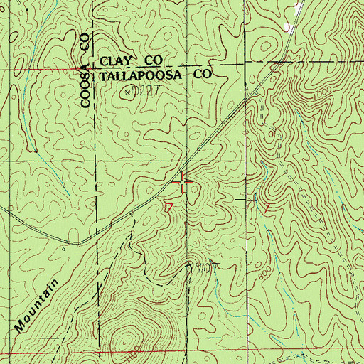 Topographic Map of Mount Pleasant Church, AL