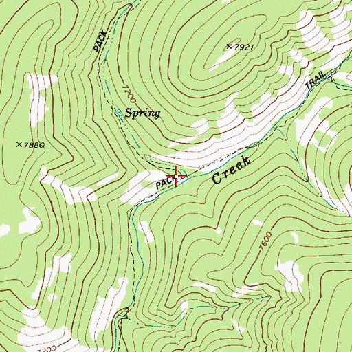 Topographic Map of North Fork Game Creek, WY