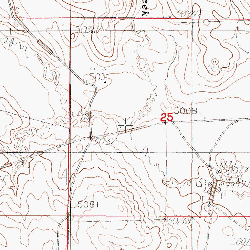 Topographic Map of North Porcupine Creek, WY