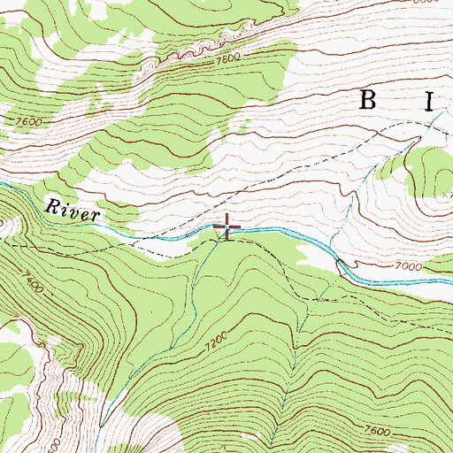 Topographic Map of North Tongue River, WY