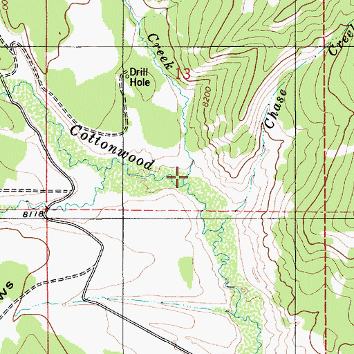 Topographic Map of Nylander Creek, WY