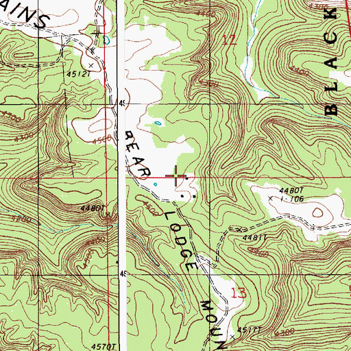 Topographic Map of Olson Ranch, WY
