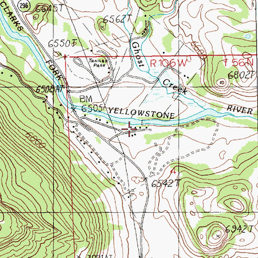 Topographic Map of Orr Ranch, WY