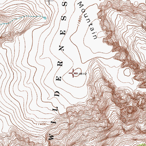 Topographic Map of Osborn Mountain, WY