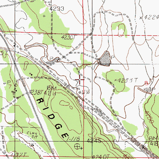 Topographic Map of Owens Draw, WY