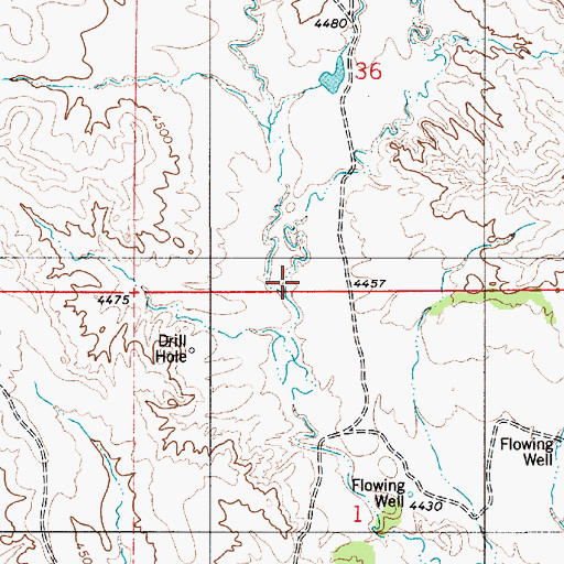 Topographic Map of Owl Creek, WY