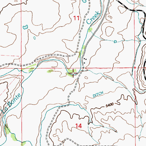 Topographic Map of Owl Creek, WY