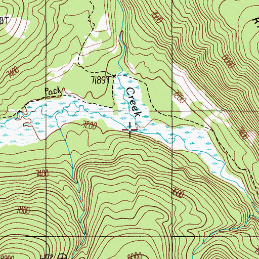 Topographic Map of Owl Creek, WY