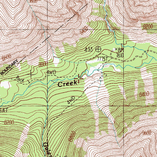 Topographic Map of Painter Cabin, WY