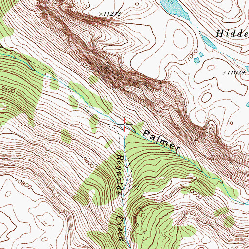 Topographic Map of Palmer Canyon, WY