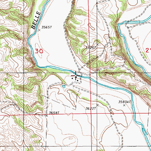 Topographic Map of Pannell Ranch, WY