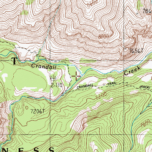 Topographic Map of Papoose Creek, WY