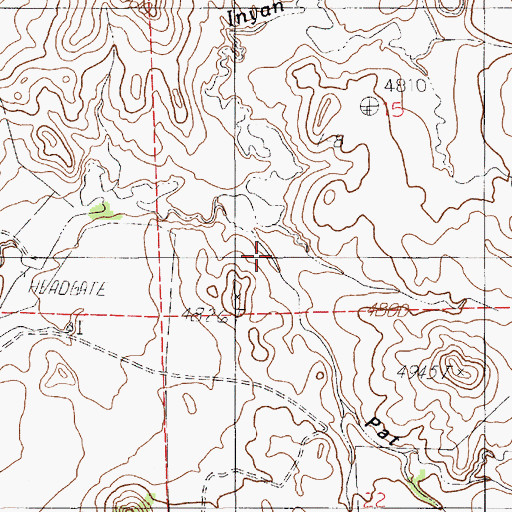Topographic Map of Pat Draw, WY
