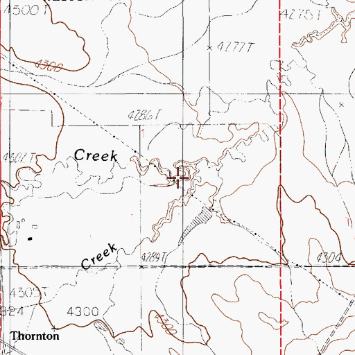 Topographic Map of Patrick Creek, WY