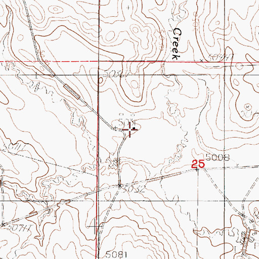 Topographic Map of Patterson Ranch, WY