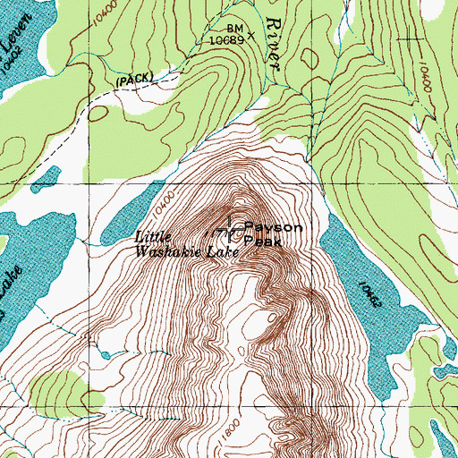 Topographic Map of Payson Peak, WY