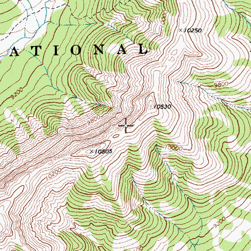 Topographic Map of Petrified Ridge, WY