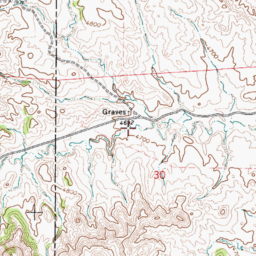 Topographic Map of Piney Canyon, WY