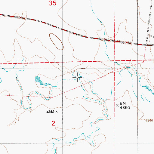 Topographic Map of Piney Creek, WY