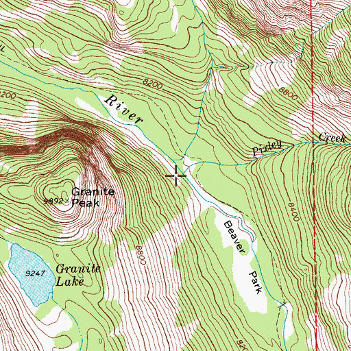Topographic Map of Pixley Creek, WY