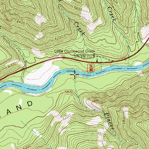 Topographic Map of Placer Creek, WY