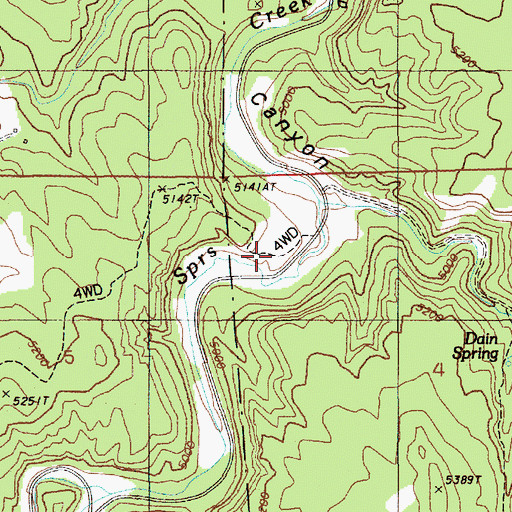 Topographic Map of Plato Ranch, WY