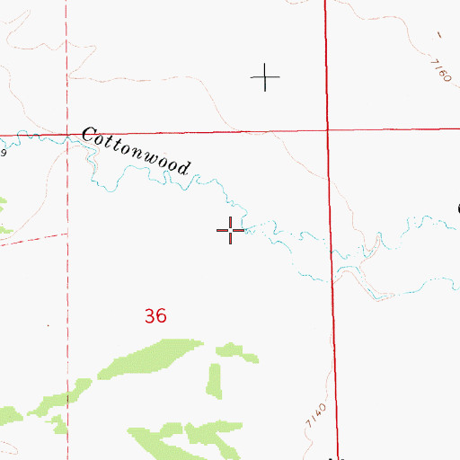 Topographic Map of Pocket Creek, WY