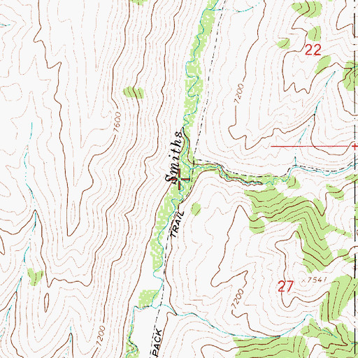 Topographic Map of Porcupine Creek, WY