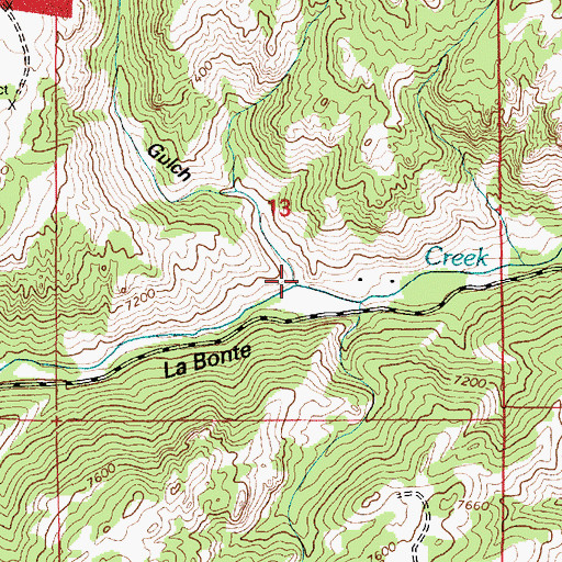 Topographic Map of Prospect Gulch, WY