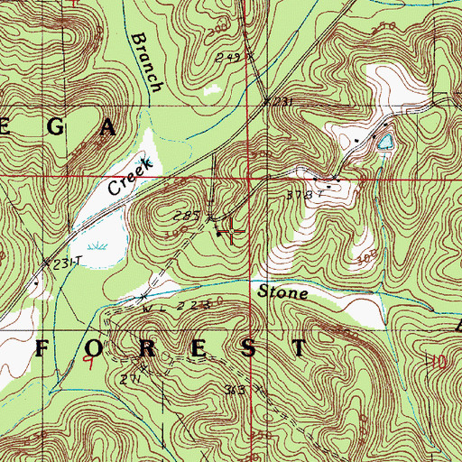 Topographic Map of New Hope Methodist Church, AL