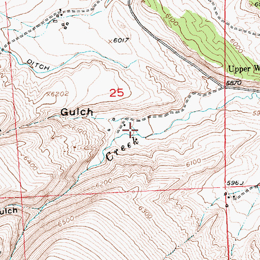 Topographic Map of Randolph Gulch, WY