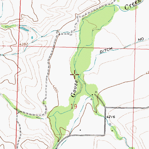 Topographic Map of Rapid Creek, WY