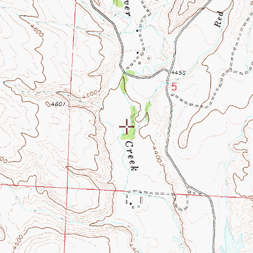 Topographic Map of Red Canyon Creek, WY