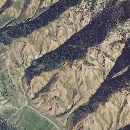 Aerial/Satellite Image of Red Hills, WY