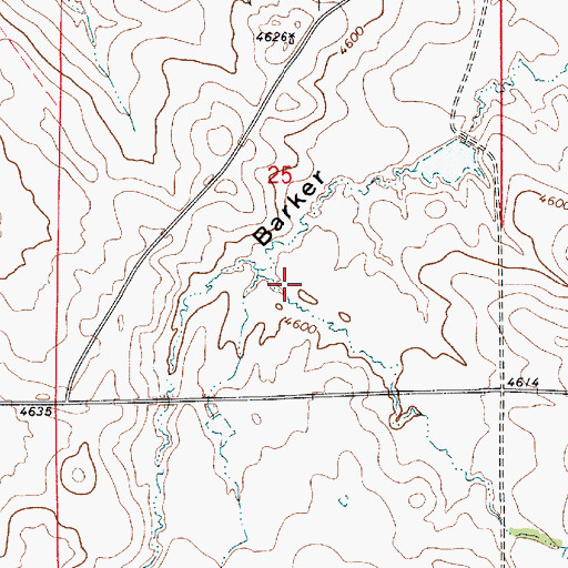 Topographic Map of Reed Draw, WY