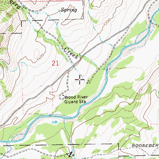 Topographic Map of Rennerberg Creek, WY