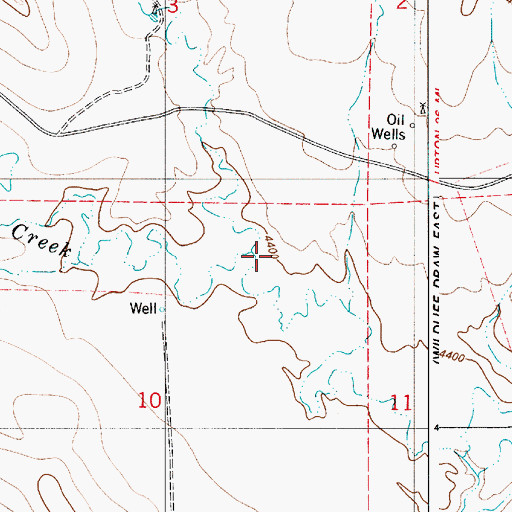 Topographic Map of Sage Creek, WY