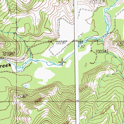 Topographic Map of Salinger Ranch, WY
