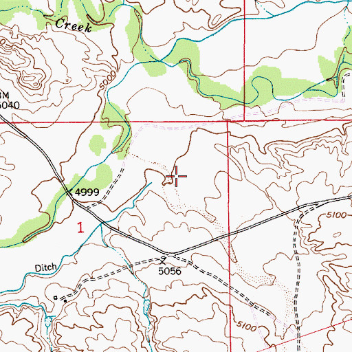 Topographic Map of Sand Draw, WY