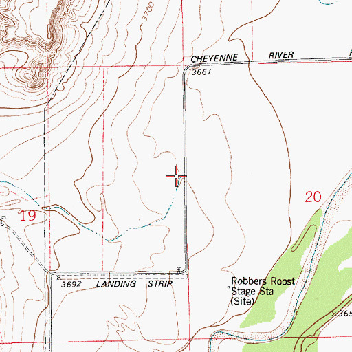 Topographic Map of Sand Draw, WY
