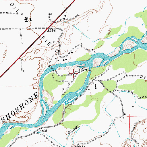 Topographic Map of Sand Draw, WY