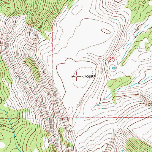 Topographic Map of Table Mountain, WY