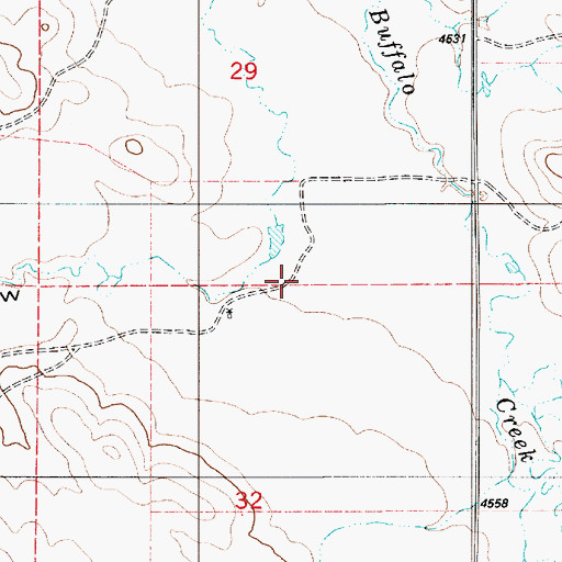 Topographic Map of Schoeber Draw, WY