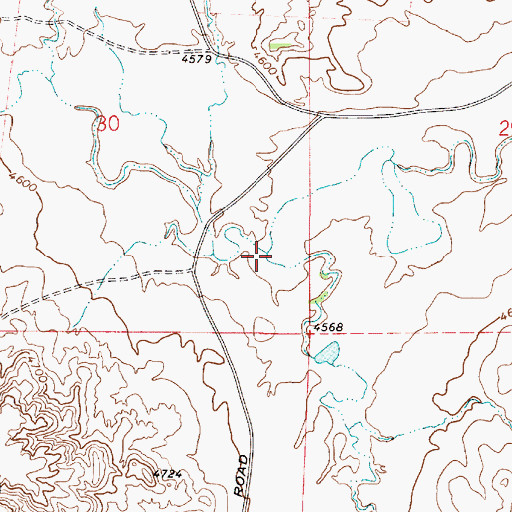 Topographic Map of School Creek, WY